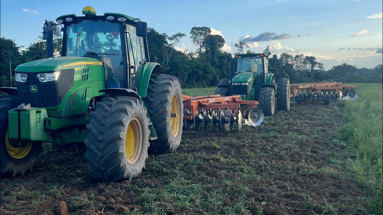 GRADIANDO COM TRATOR 7230j
