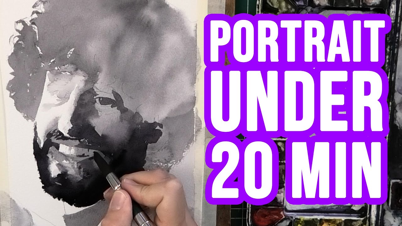 Realistic Portrait Painting Under 20 Minutes!