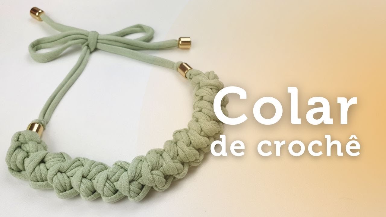 Como fazer colar de crochê - FÁCIL | por Ju quem fez