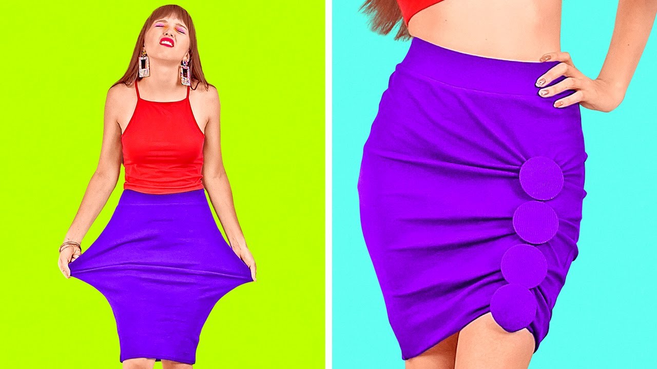 เคล็ดลับเสื้อผ้าสุดปังสำหรับสาวทันสมัย || ไอเดีย DIY ง่ายๆ โดย 123 GO!