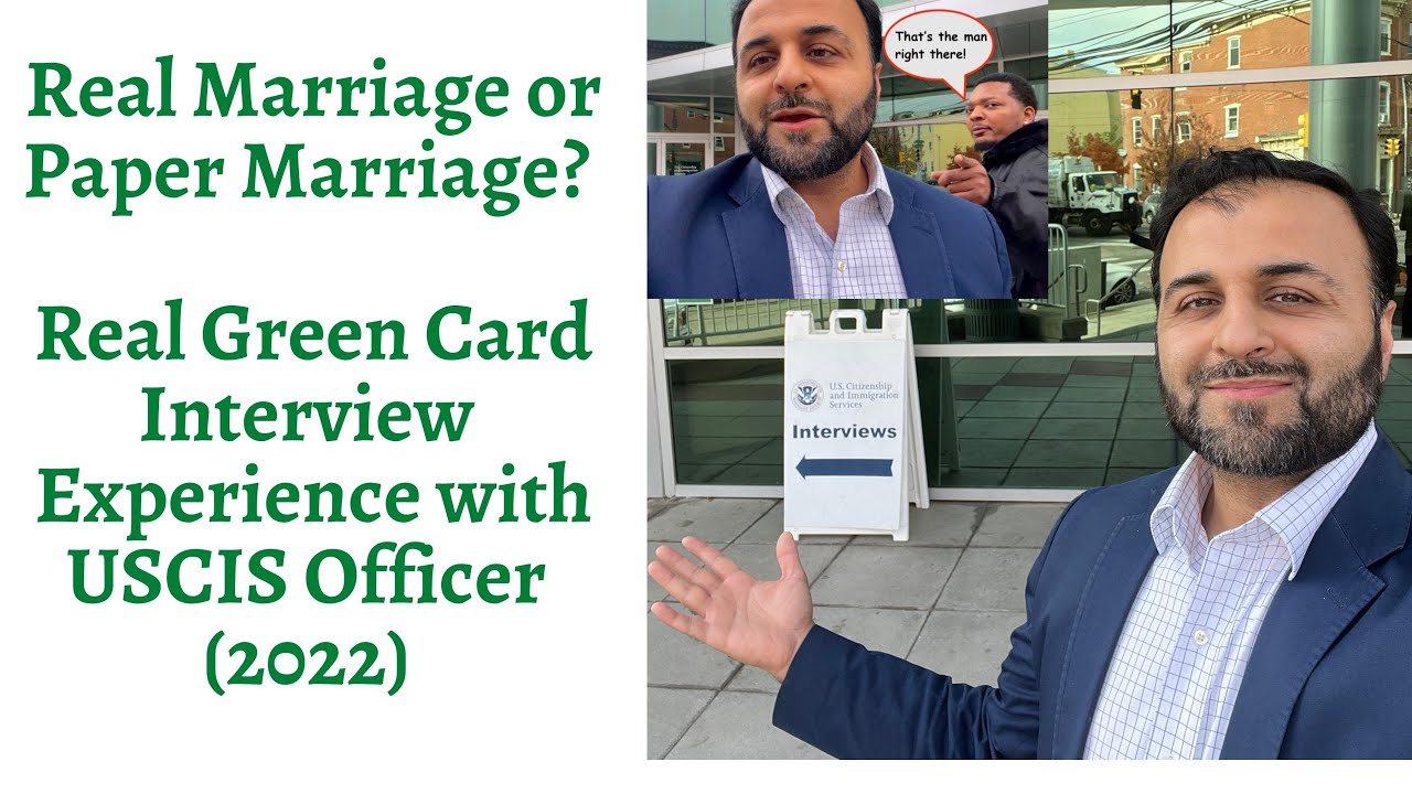 Paper Marriage or Real Marriage?  Real Green Card Marriage Interview Experience with  USCIS Officer