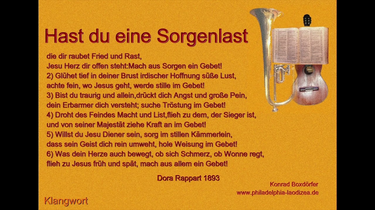 Hast du eine Sorgenlast