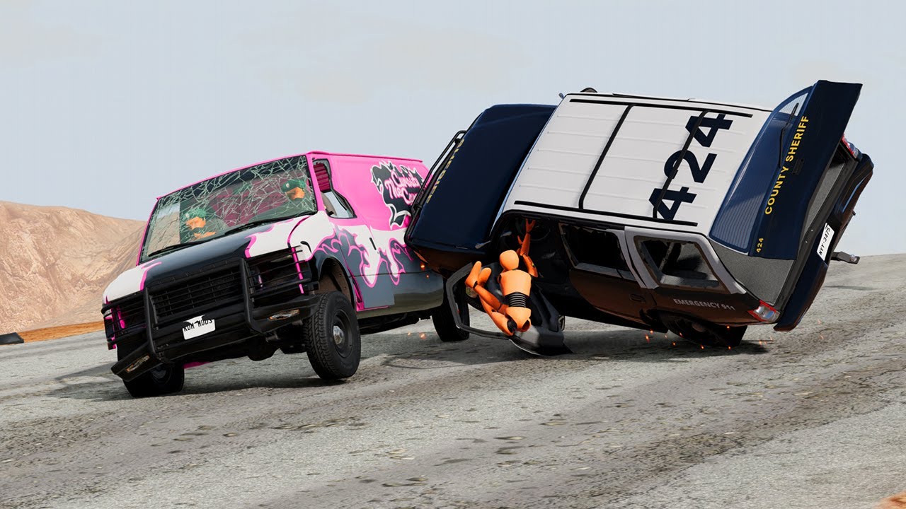 Desert Road Rage WAR! 🚗💣 Extreme Car Battles & Crashes — BeamNG Drive