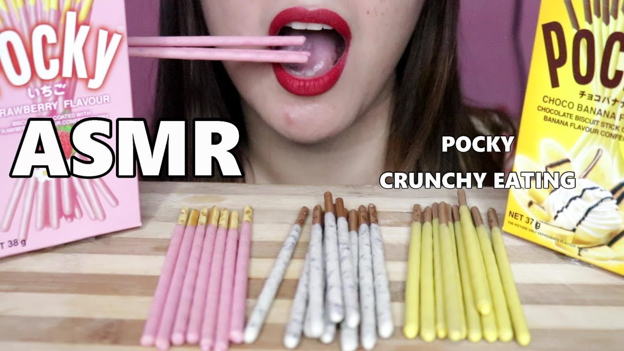 ASMR Pocky ポッキー  Crunchy Eating No Talking Mukbang