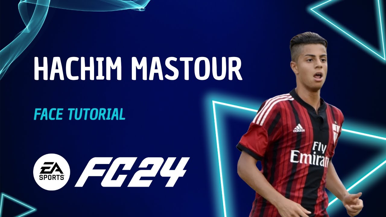 EA FC24 Player Creation Guide: HACHIM MASTOUR Lookalike Face Tutorial + Stats