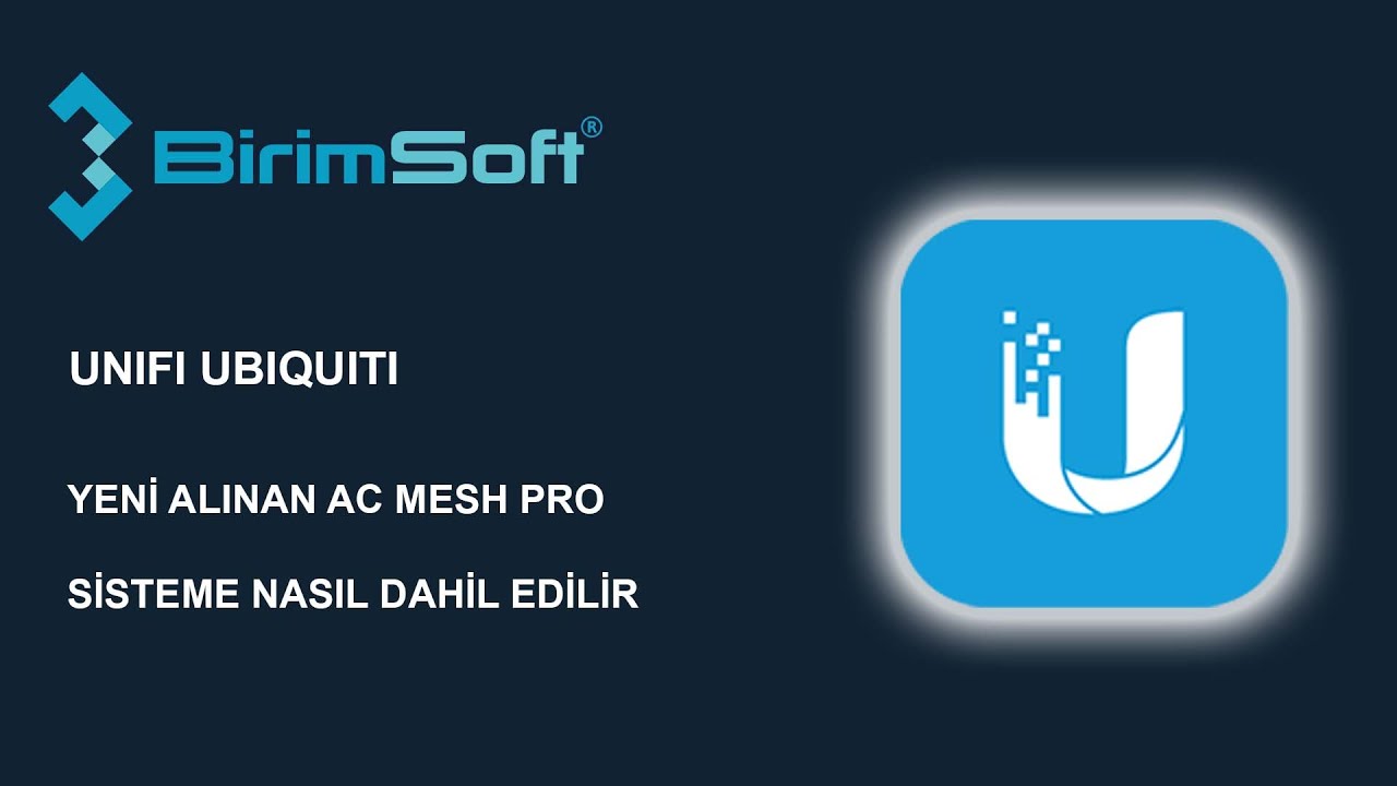 Unifi Yeni Eklenen Cihazların Kurulması AC MESH PRO ile yapıldı