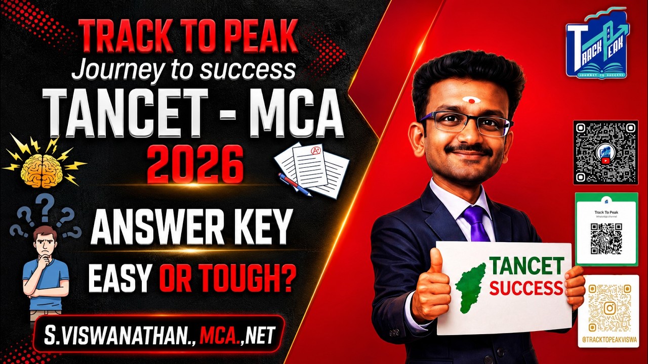 TANCET MCA 2026 Answer Key & Solutions 🔥 Today Exam Analysis