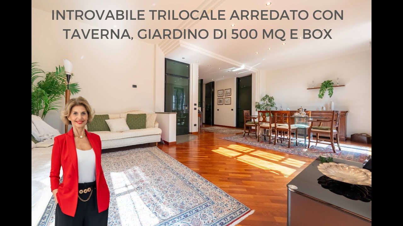 In VENDITA a Tradate (Varese) - Trilocale con TAVERNA, ampio GIARDINO e Box.