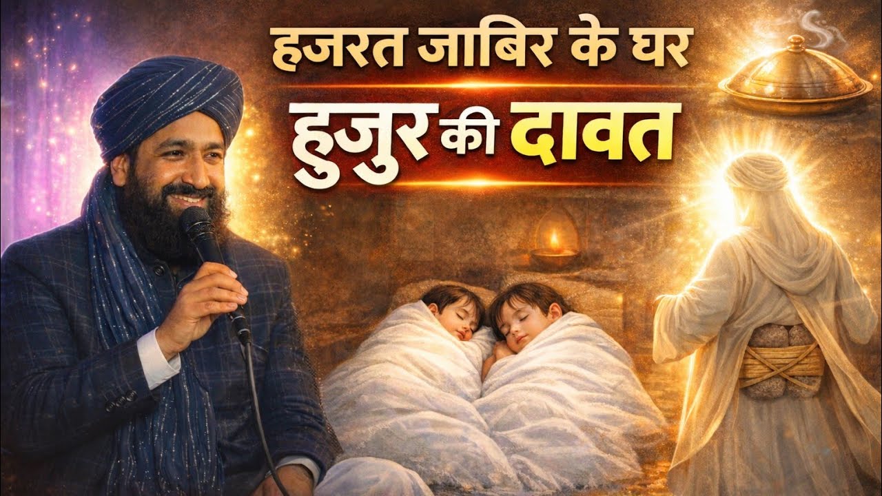 हज़रत जाबिर के घर हुज़ूर की दावत | Mufti Hammad Raza Moradabadi New Bayan | Emotional bayan 😭😭