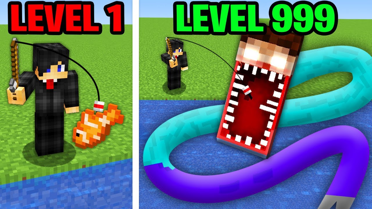 Minecraft, But Fishing Gets Bigger...