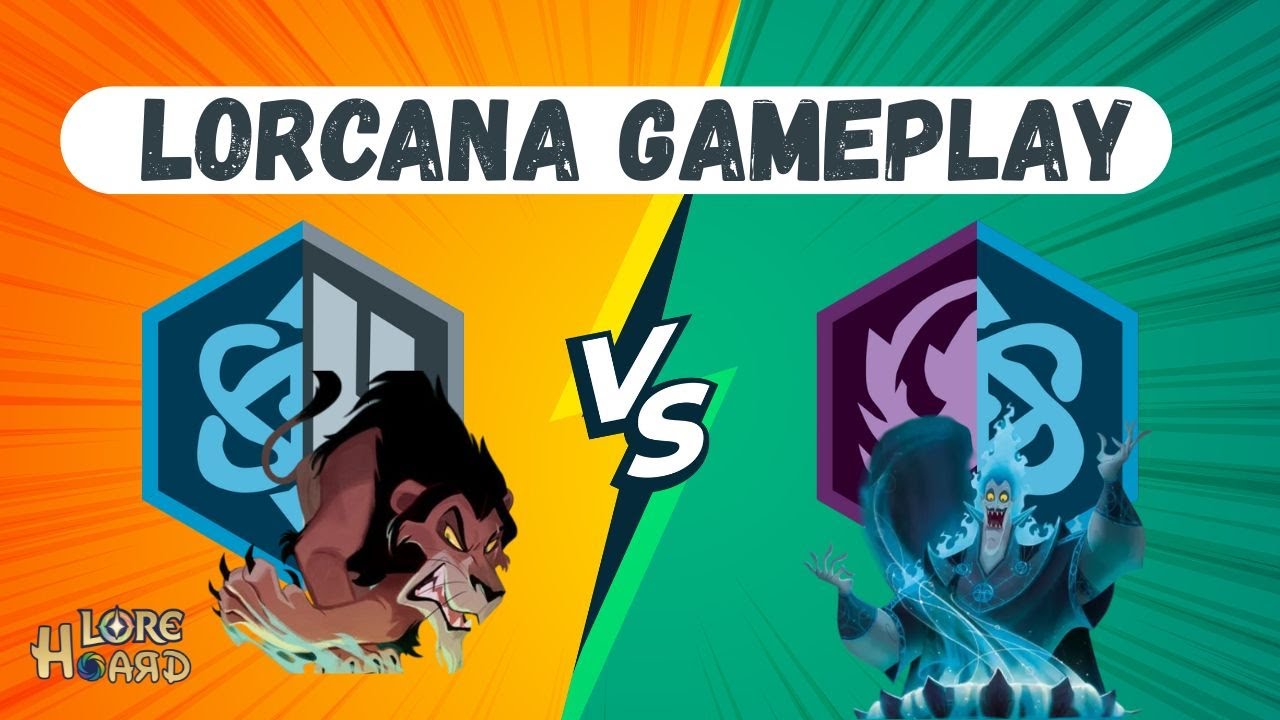 Lorcana Gameplay! Sapphire Steel Allies versus Blurple