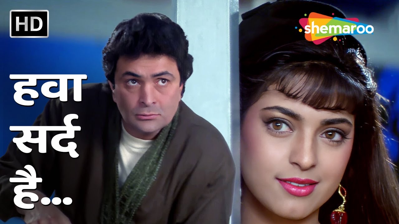 हवा सर्द है | Hawa Sard Hai | Rishi Kapoor, Juhi Chawla | Bol Radha Bol (1992) | 90s Romantic Song