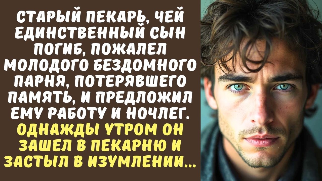 ПЕКАРЬ приютил БЕЗДОМНОГО с амнезией, но когда тот начал месить тесто, замер от увиденного...