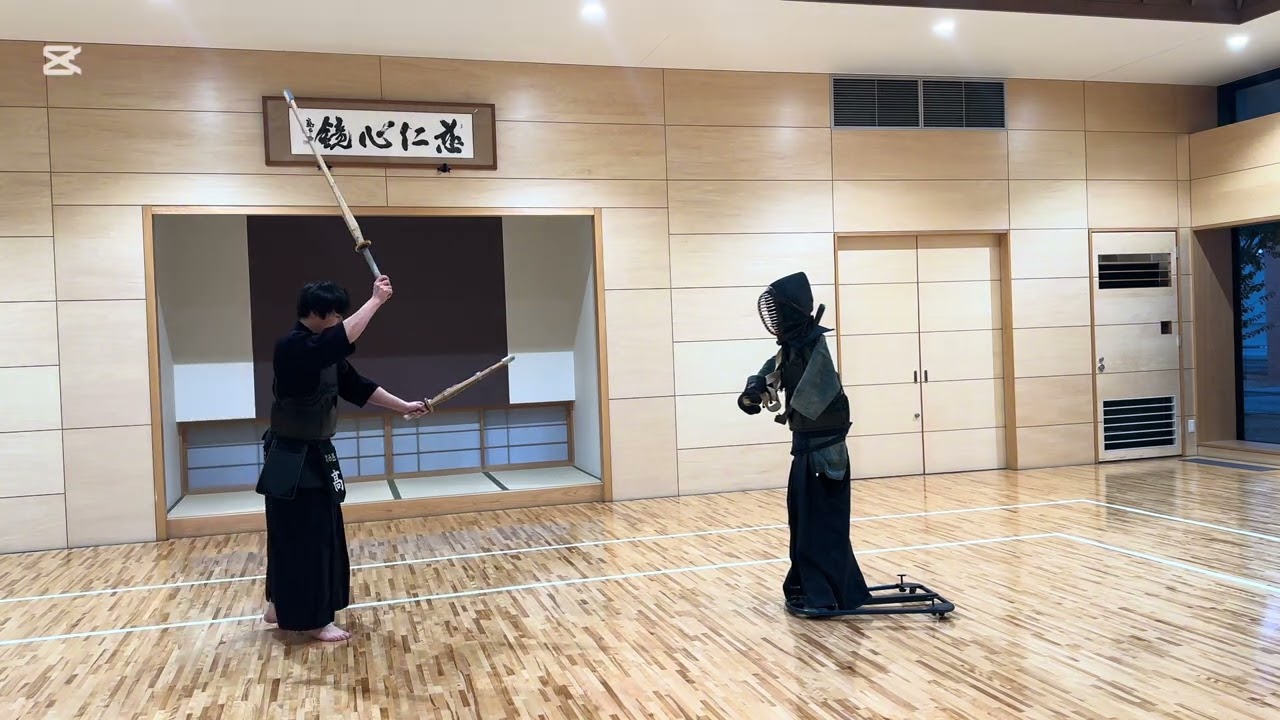 二刀 一人稽古 面打ち