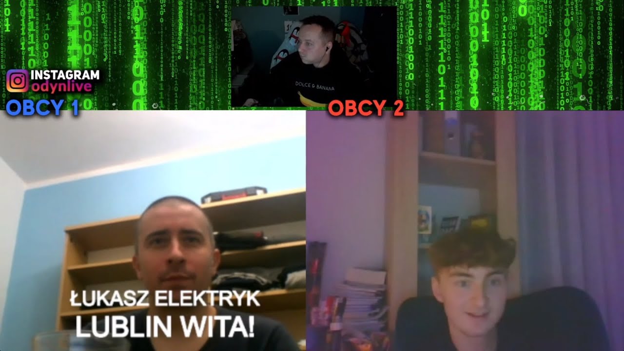 ODYN LIVE TROLL ŁUKASZ ELEKTRONIK I AMARENA NA OMEGLE | OME.TV XD #omegle #ometv #odynlive
