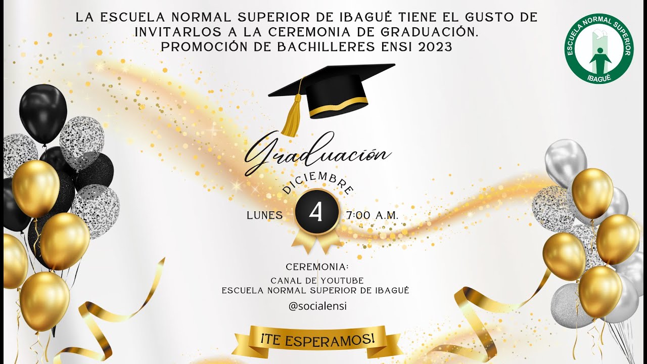 Ceremonia de graduación promoción de bachilleres de la ENSI 2023