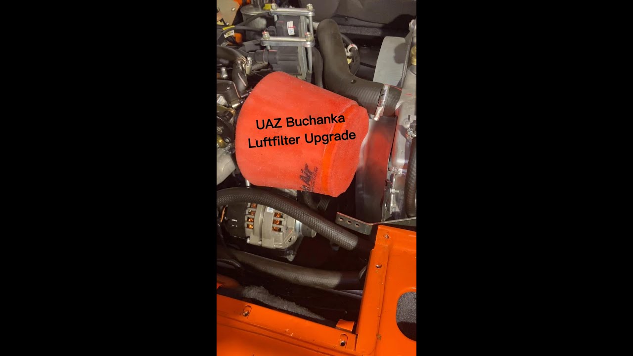 UAZ Buchanka - [#4] Luftfilter Upgrade und viel Platz im Motorraum