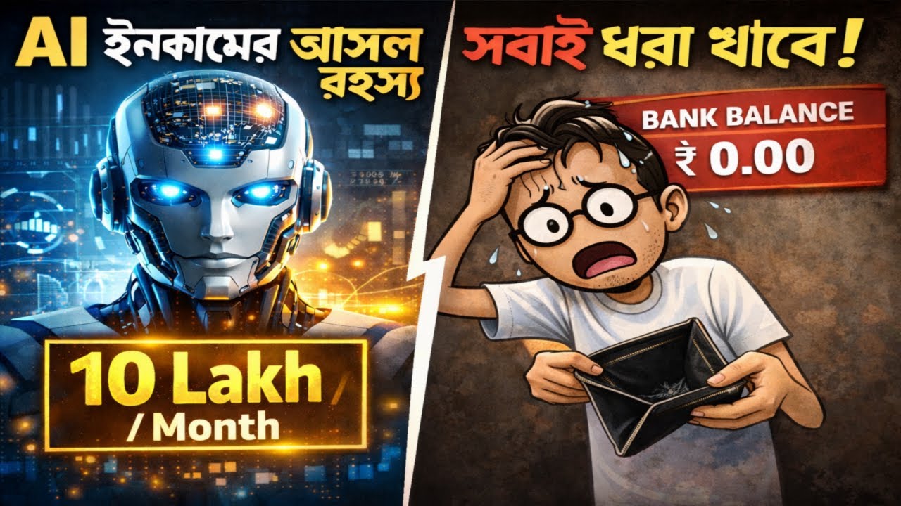 🤖 এআই ইনকাম কোর্সের কালো রহস্য! ২০২৬ সালের সবচেয়ে বড় 