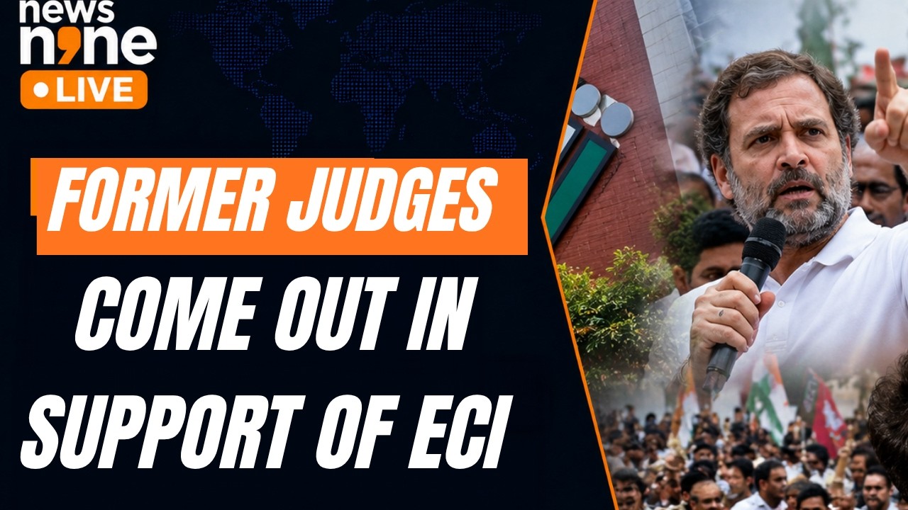 Delhi Protest: Former Judges Back ECI Amid Rahul Gandhi Protest | BJP Questions Congress
