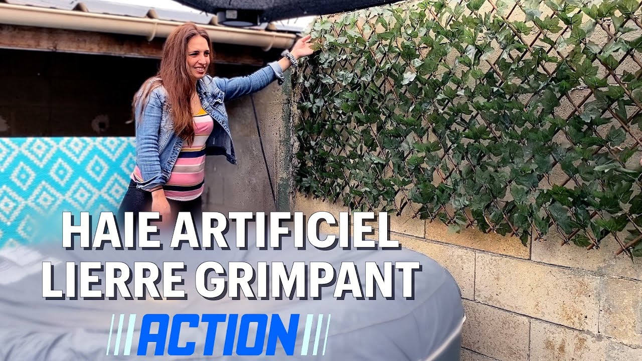 Haie artificielle lierre grimpant de chez ACTION pour créer une atmosphère chaleureuse