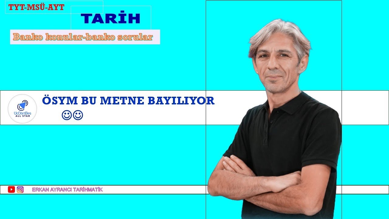 ❤️ÖSYM BU METNE BAYILIYOR  TYT-MSÜ-AYT BANKO KONU-BANKO SORU (ÜÇDÖRTBEŞ ALL STAR SORUSU)