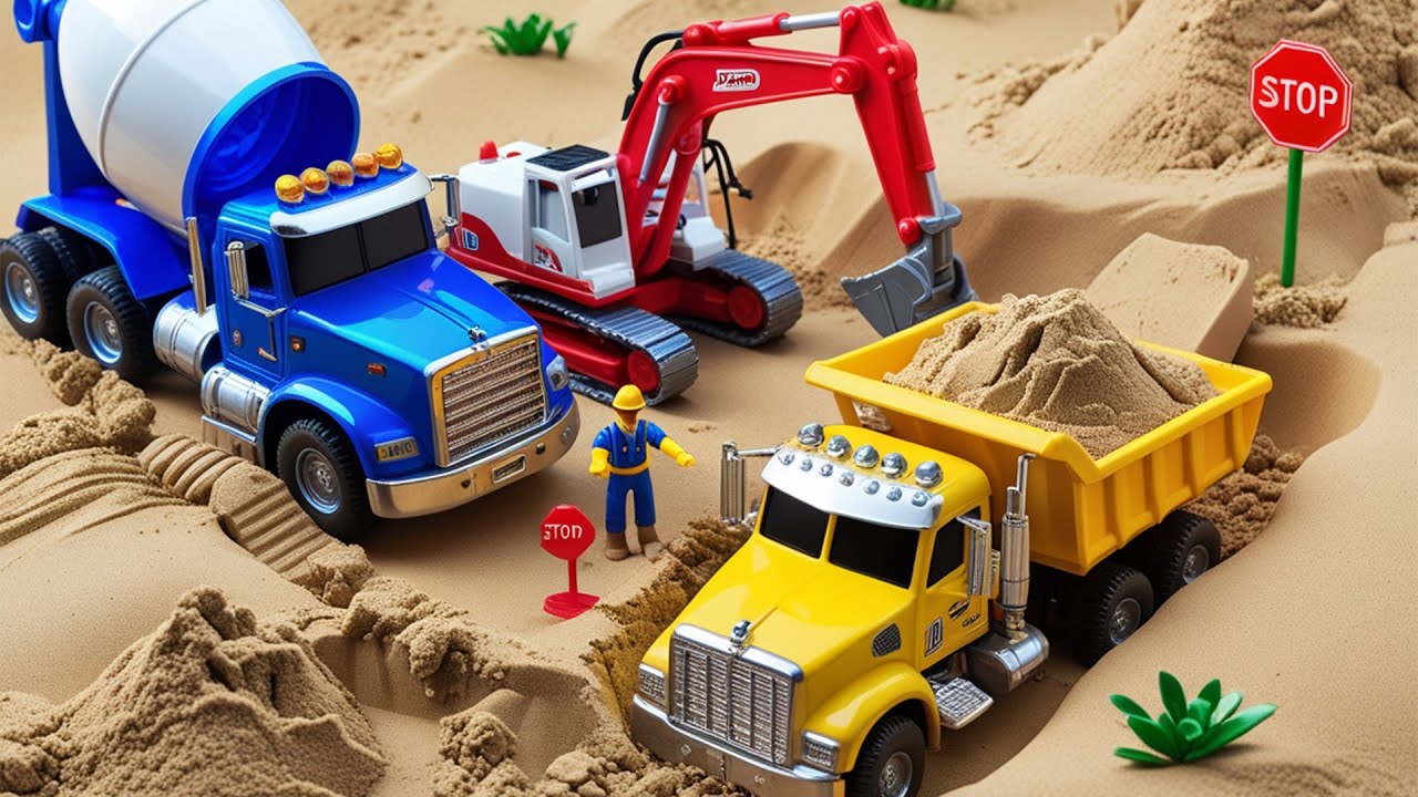 DIY Mini Tractor Science Project Builds a Strong Brick Fish Tank After Hulk Destroyed It