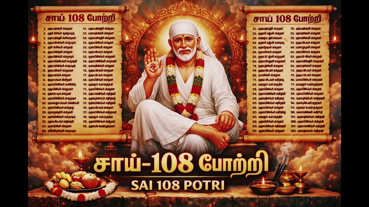  சீரடி சாய்பாபாவின் 108 போற்றி#devotionalsong 