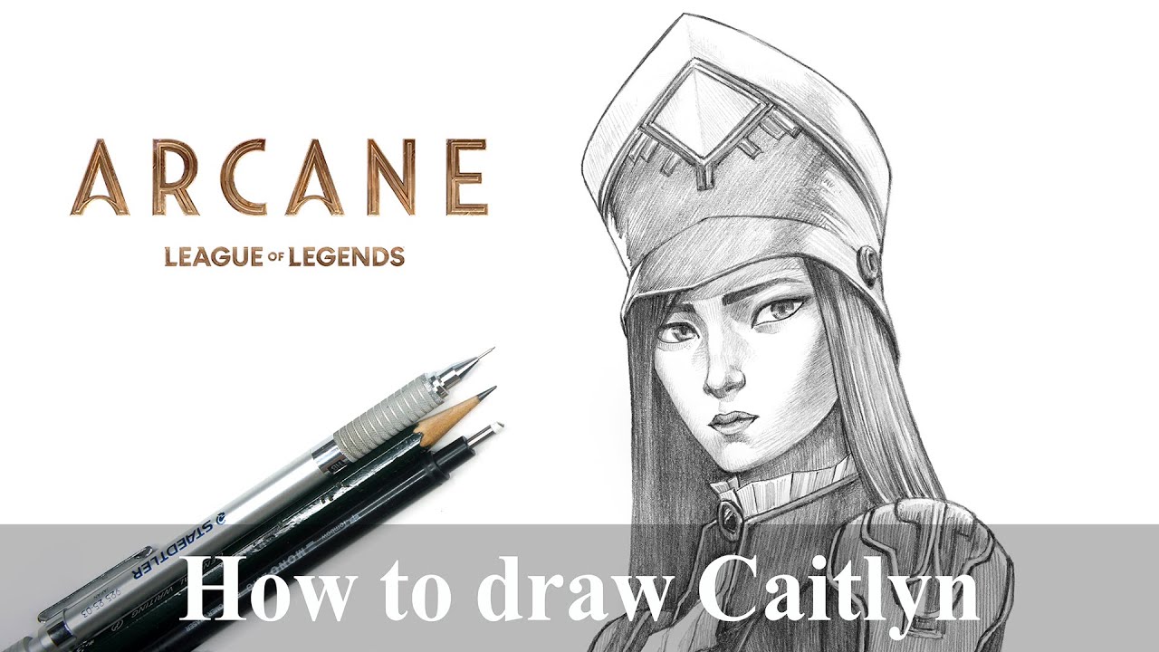 How to draw Caitlyn | arcane