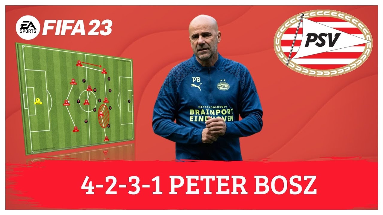Peter Bosz 4-2-3-1 PSV FIFA 23 |Tácticas|
