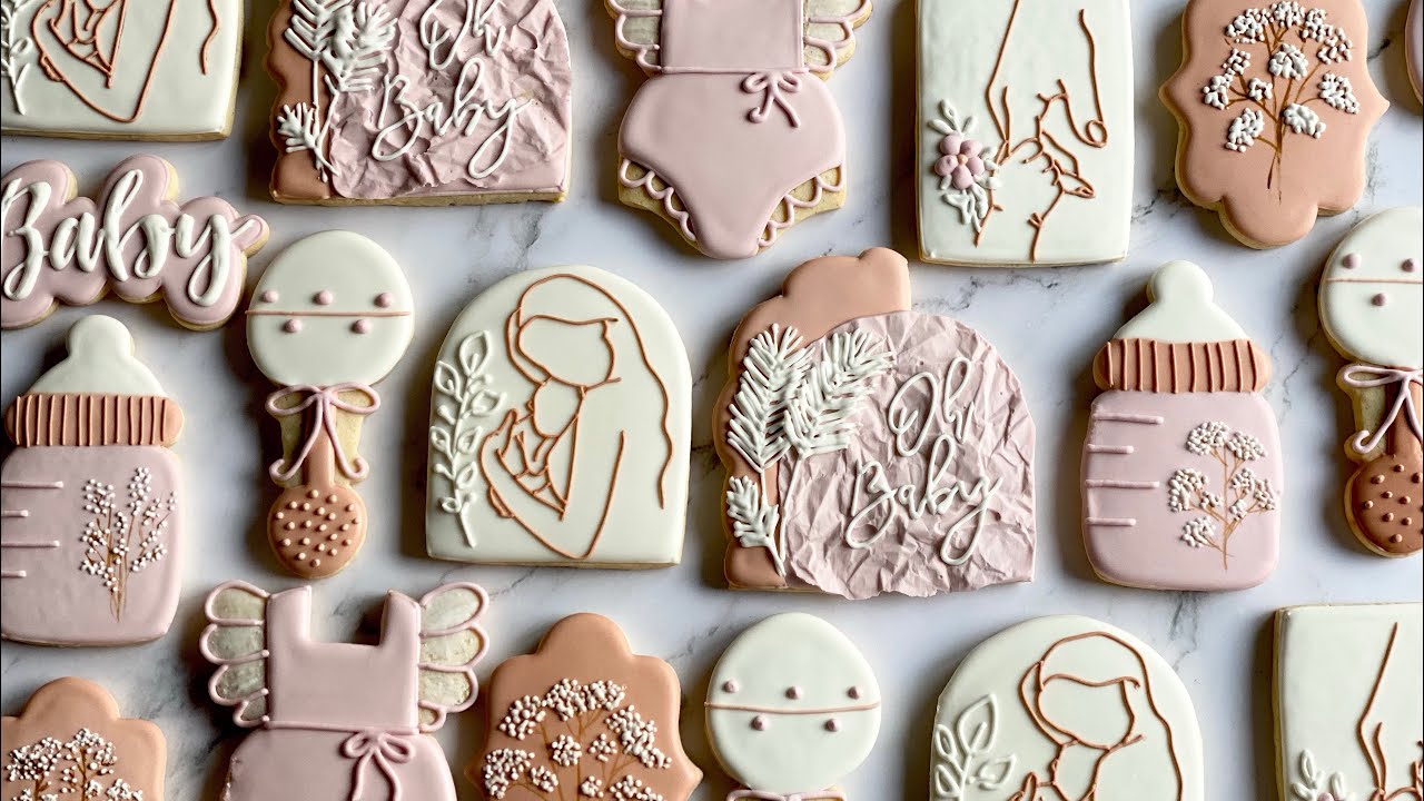 Baby Shower Sugar Cookies Decorated