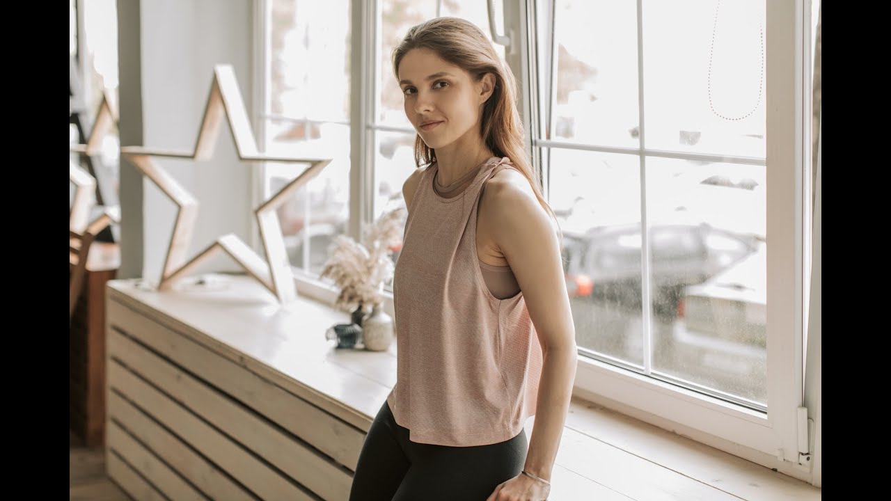 Beautiful young woman doing yoga