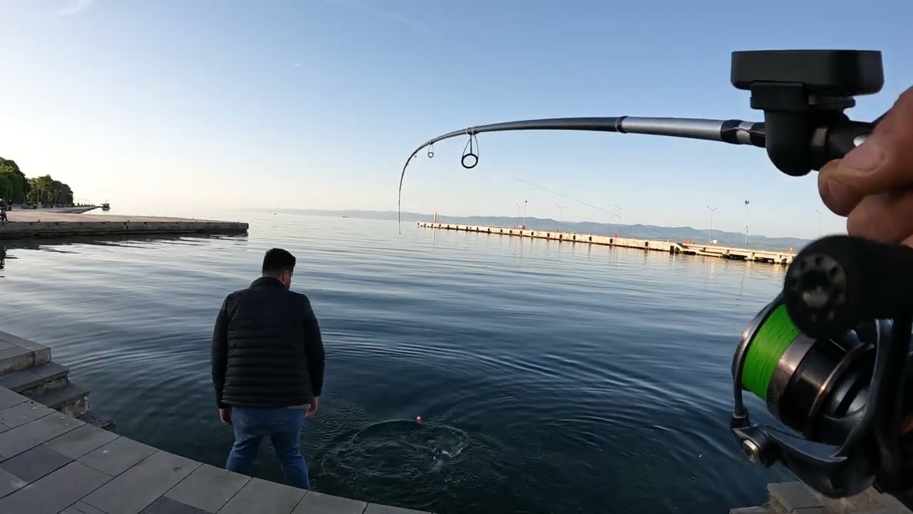 Somon avı  Sinop iskele meydanı sabah suyu nasibimi aldım...