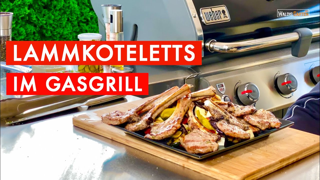 LAMMKOTELETTS IM GASGRILL / LECKERES LAMMFLEISCH