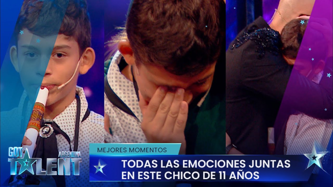 Nahuel la rompió con la quena, lloró y fue consolado por Abel Pintos - Got Talent Argentina 2023