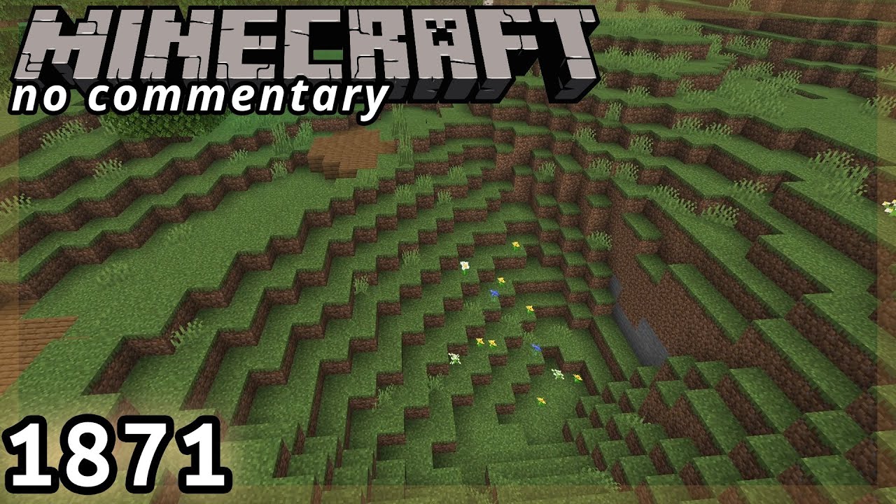 Late-Game Minecraft 1871 :: Artificial Slope Covering the Plains Hole