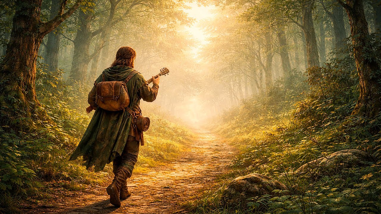 Forest Path at Dusk | Atmospheric Medieval Music for Relaxation