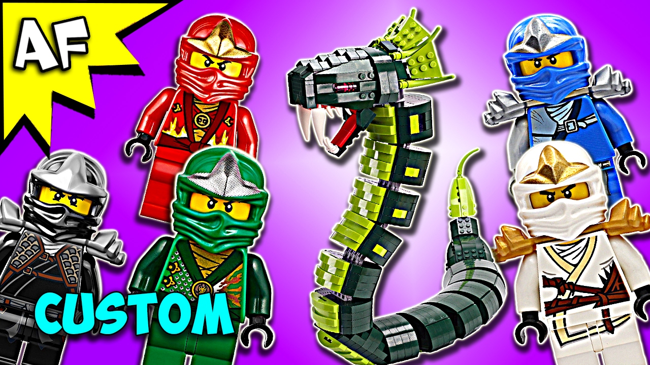 Custom Lego Ninjago GREAT DEVOURER SNAKE MOC Speed Build