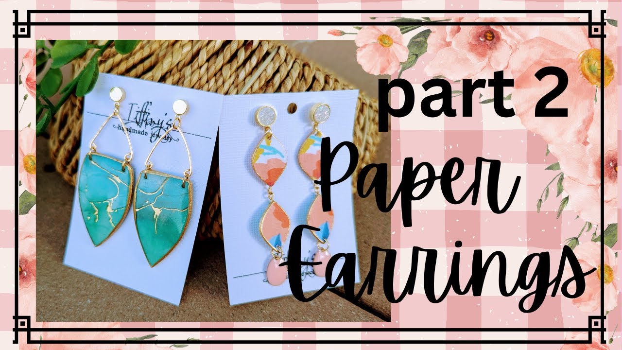 You won't believe I made these stunning Earrings out of paper!  part 2