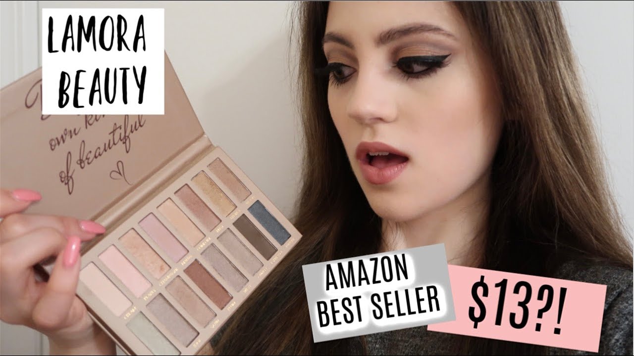 I TRIED A $13 EYESHADOW PALETTE! | AMAZON #1 BEST SELLER LAMORA BEAUTY
