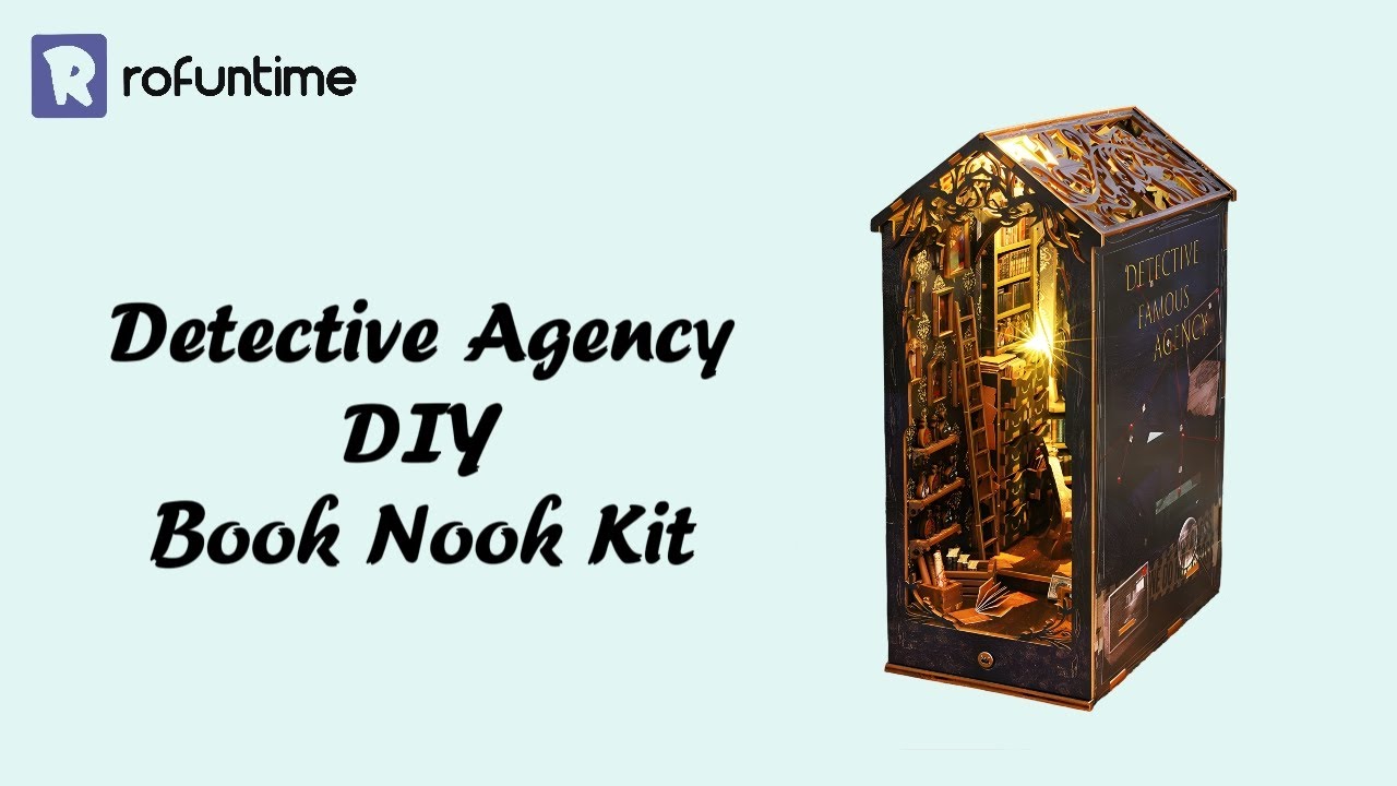 Detective Agency DIY Book Nook Kit | Rofuntime