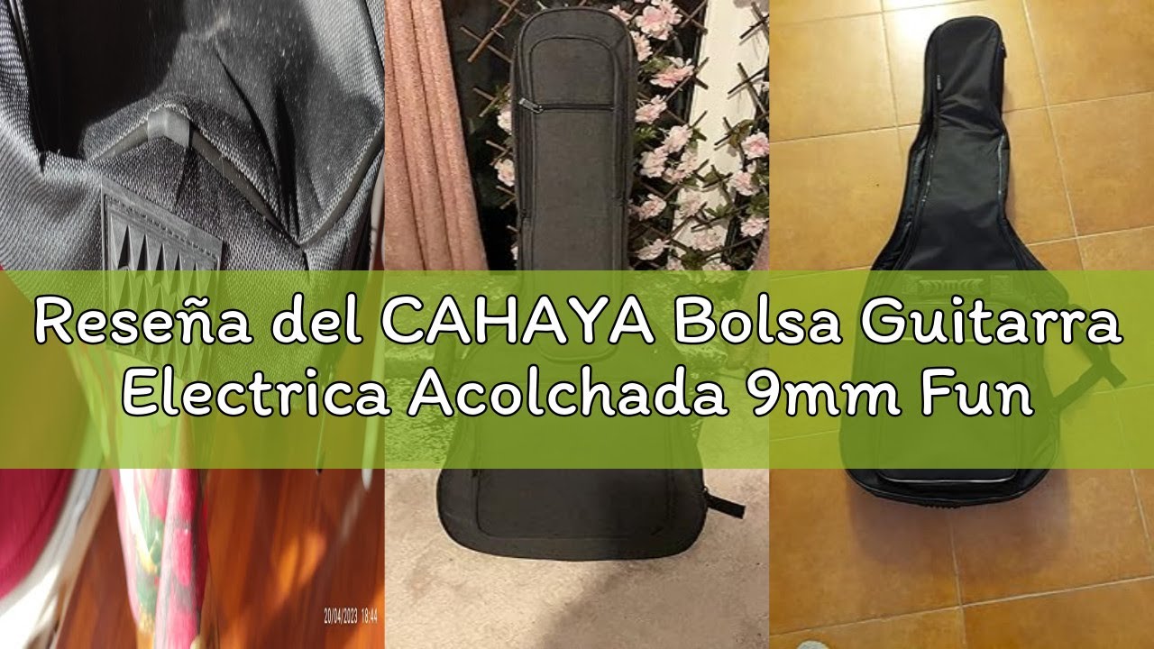 Reseña del CAHAYA Bolsa Guitarra Electrica Acolchada 9mm Funda para Guitarra Electrica con Un Bolsil