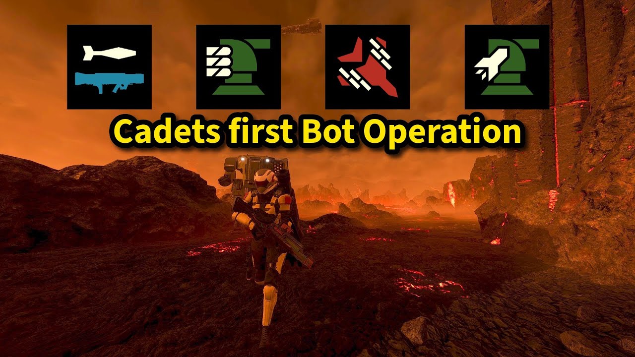 Taking the cadet on their first bot operation!