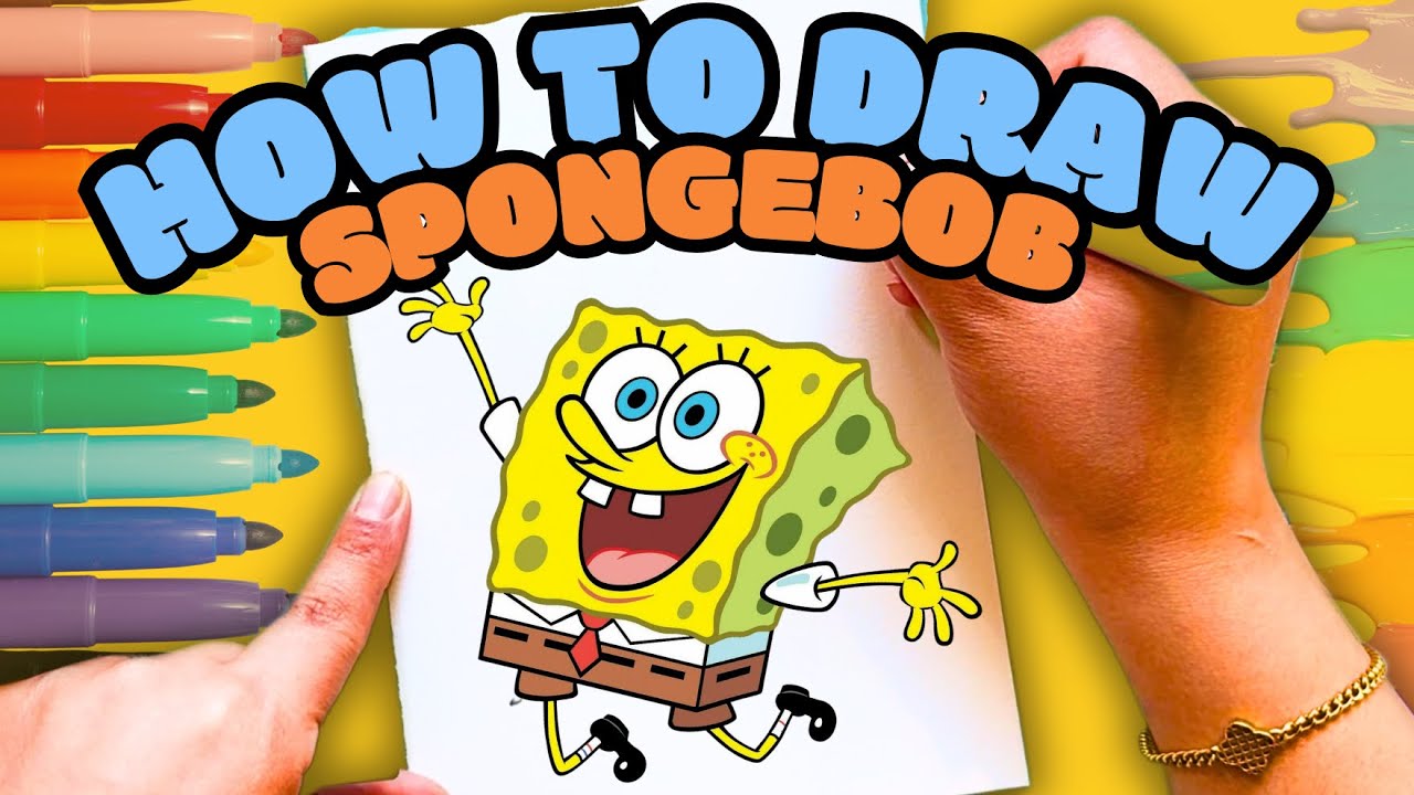 How to Draw SpongeBob | Simple Step by Step Drawing for Kids