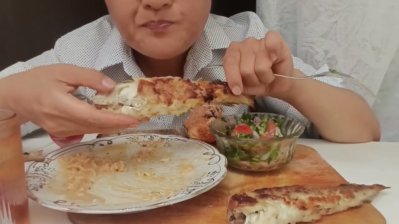Мукбанг бульдак и минтай 