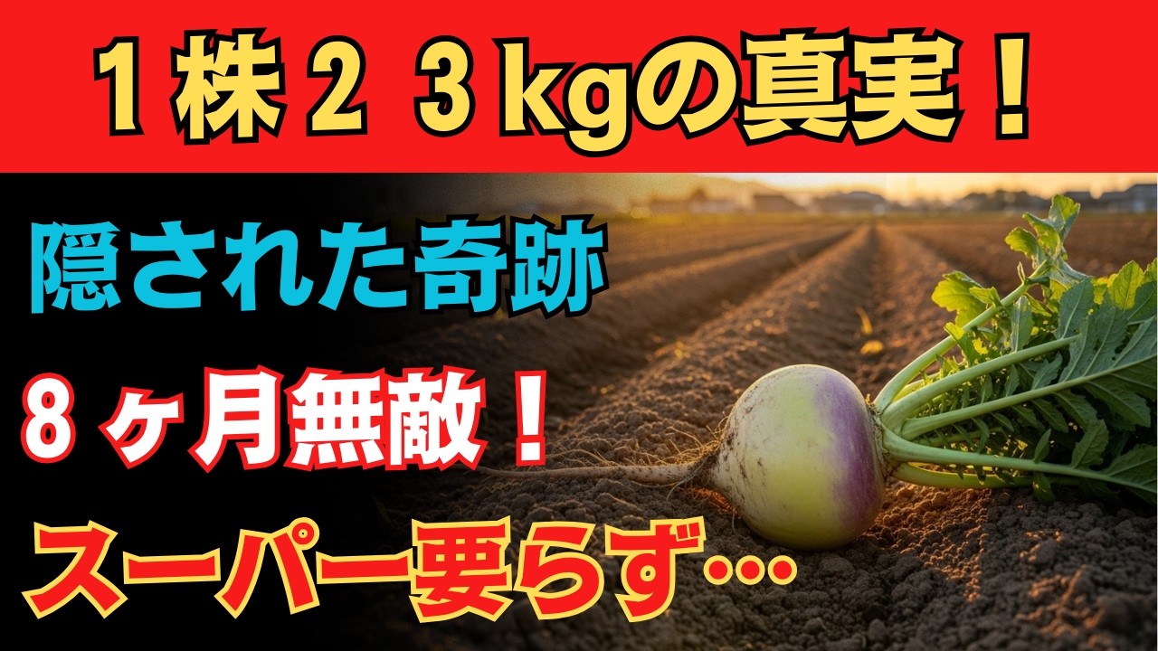 １株で２３kgの衝撃！食品業界が封印したとされる伝説の野菜が驚異的すぎる！