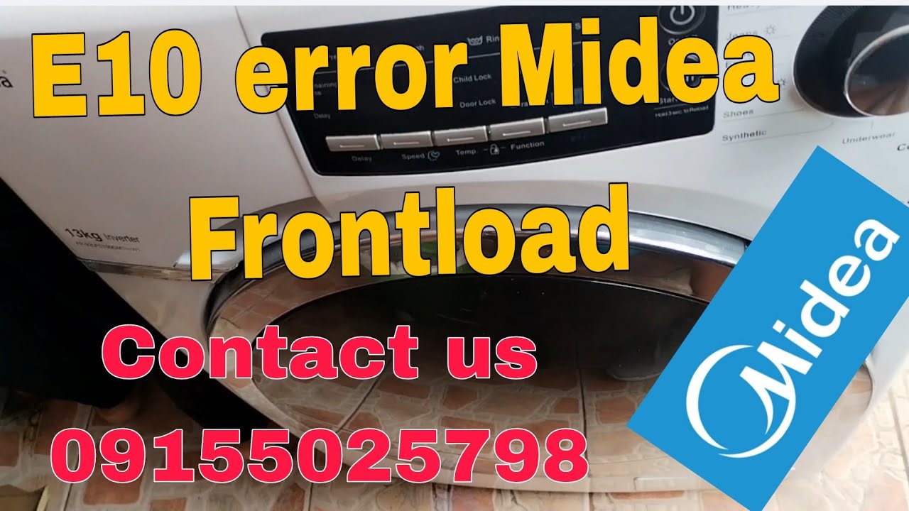 E10 ERROR MIDEA FRONTLOAD WASHING