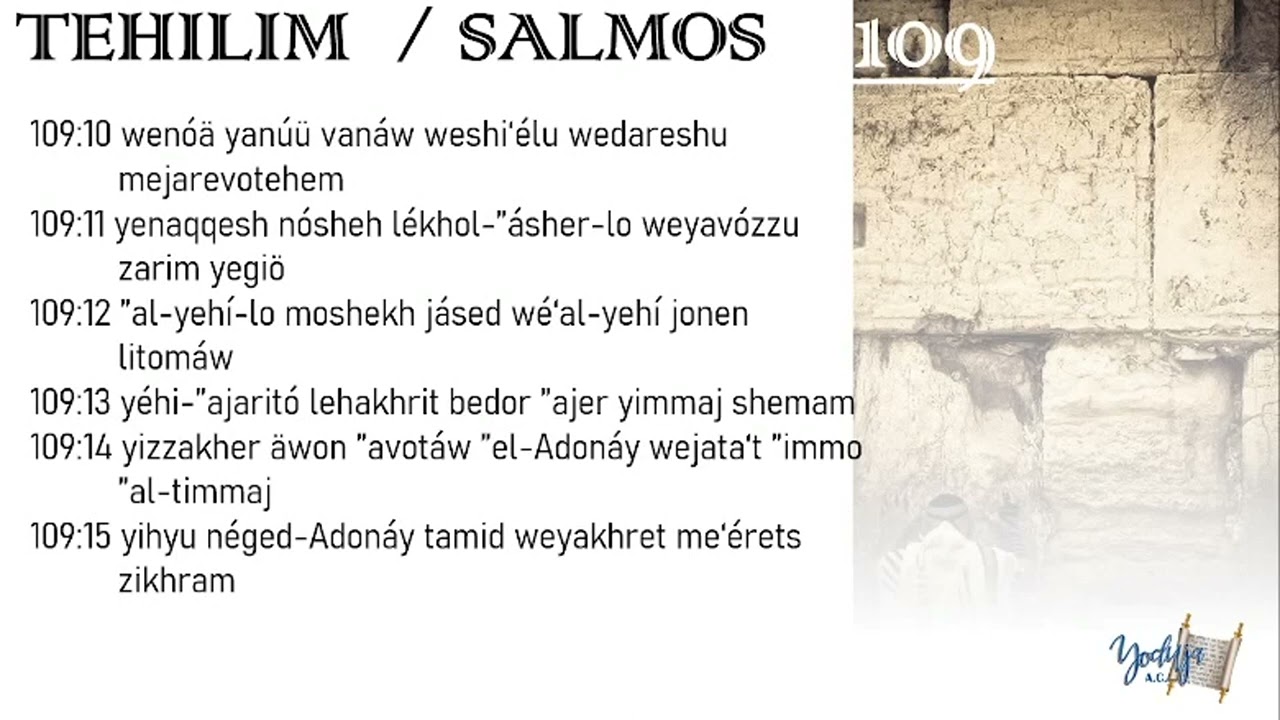 Salmos  Tehilim 109