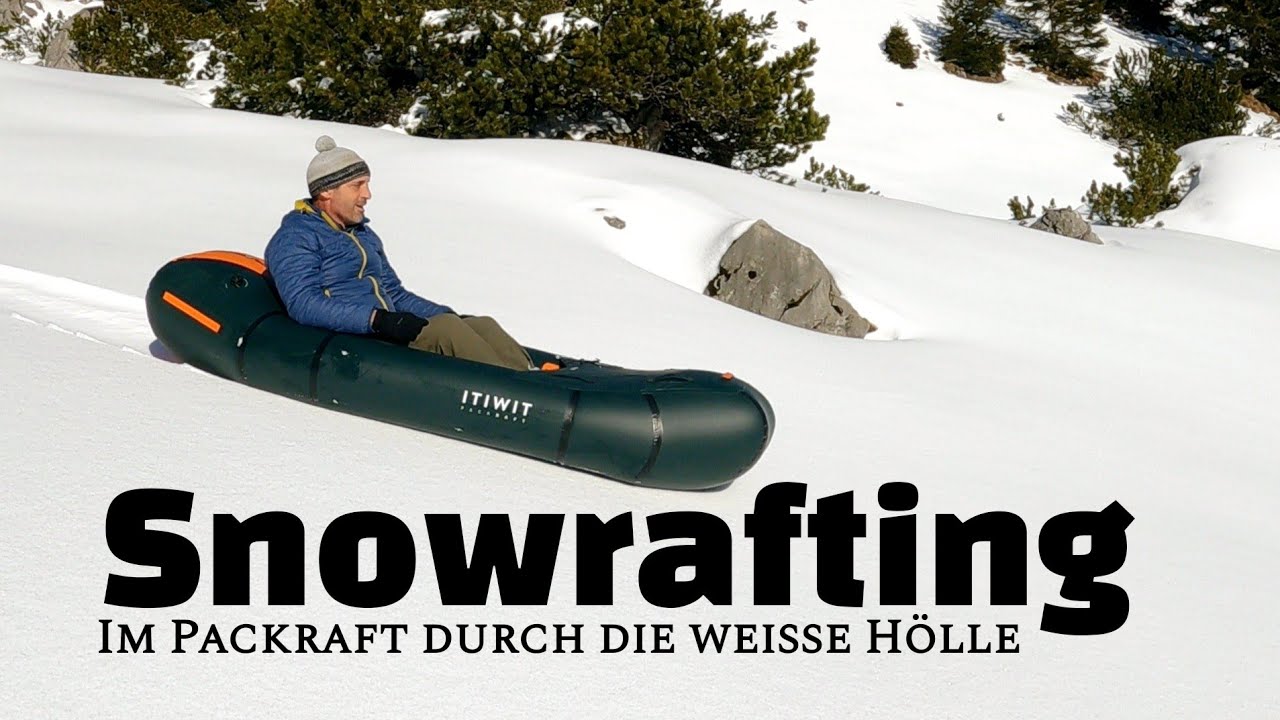 Packraft Tour im Schnee / Kanu / Kajak