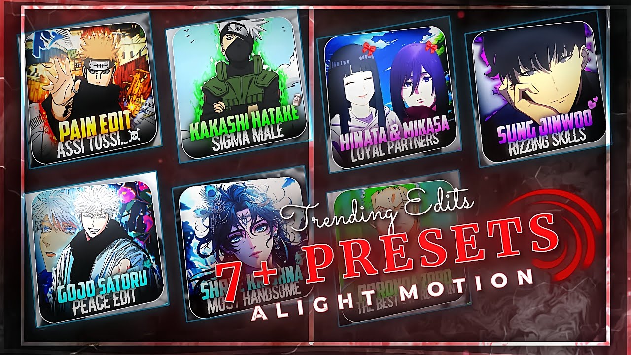 Top 7+ Trending Alightmotion Presets Of Amazing Edits! 🔥