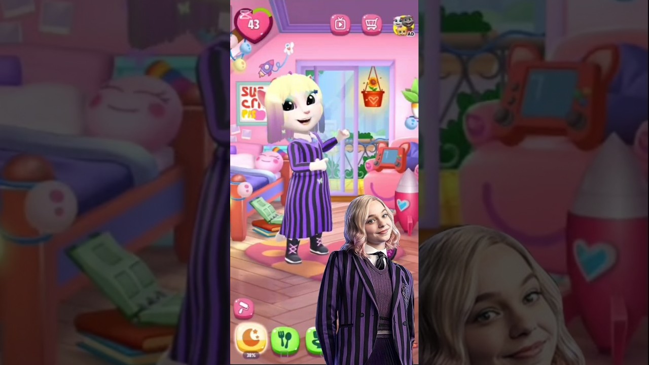 My Talking Angela 2 😻 || Enid || Cosplay | GlowAngela